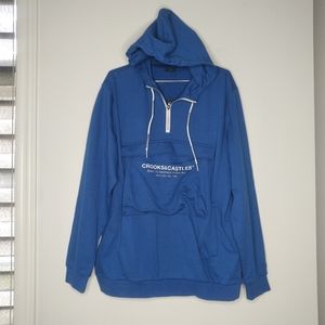 Crooks and castles - quarter zip hoodie - NWT